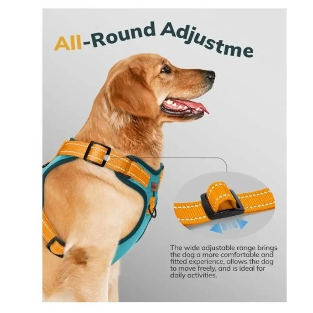 MIDOG No-Pull Dog Harness | Adjustable & ReflectiveHarness Leash Set in Large